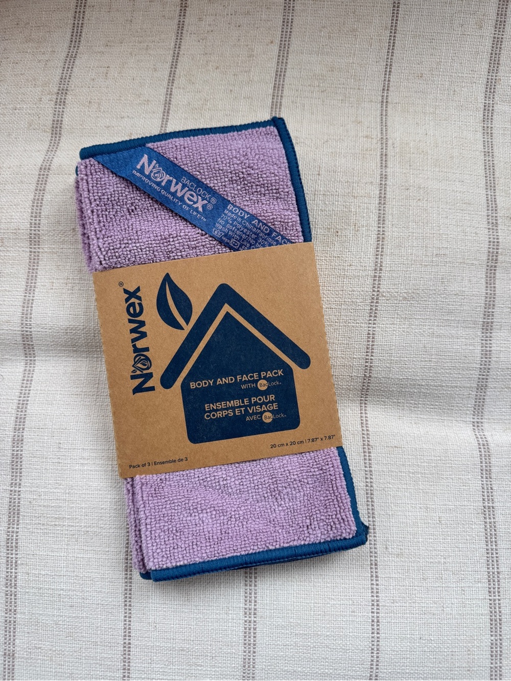 Norwex Body and Face Pack 3 Cloths NEW